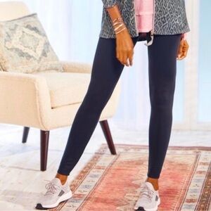 NWT Soft Surroundings Superslim Solid Leggings Navy 2X